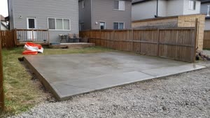 Flat Concrete Garage Pad Calgary